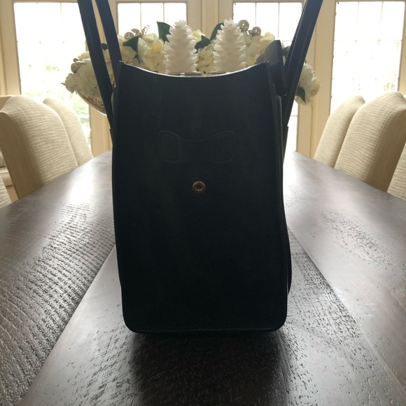 MINI LUGGAGE BAG IN BLACK & WHITE GRAINED CALFSKIN - Picture 11 of 13